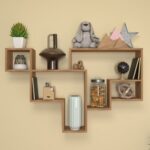Yeras Wall Storage | Premium Engineered Wood | Colour: Wood Oak Light | Installation Type: DIY (Do-It-Yourself)
