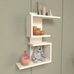 Lemezo Wall Storage | Engineered Wood Wall Rack | Colour: Frosty White | Installation Type: DIY (Do-It-Yourself) | spacesbyU