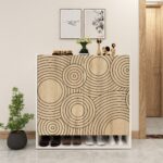 Konak Designer Shoe Rack (30 Pairs) | Adjustable Height Shelves | Engineered Wood Shoe Rack | Dual Tone: Wood Oak Light and Frosty White | spacesbyU