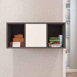 Zorin Wall Storage Shelf | Wall-Mounted Wall Shelf | Premium MDF Wood | Space Saving Wall Shelf | Finish: Mocha Brown | DIY Product (Do-It-Yourself) | spacesbyU