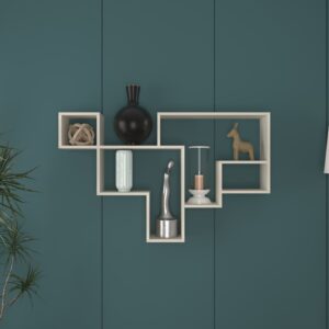 Yeras Wall Storage | Premium Engineered Wood | Colour: Acacia Light | Installation Type: DIY (Do-It-Yourself)
