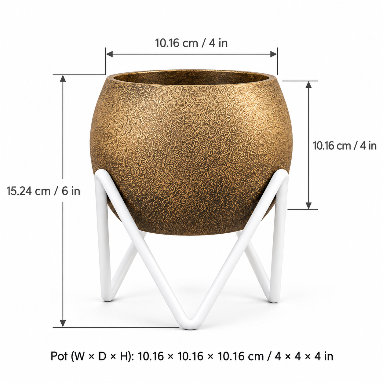 Antique gold pot stand dimensions-2