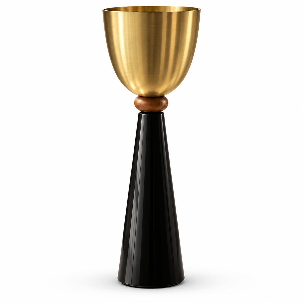 Elegant gold planter on white-1
