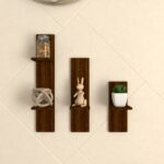 Erego Wall Storage | Premium Engineered Wood | Finish: Brazilian Walnut | Installation Type: DIY (Do-It-Yourself) | spacesbyU